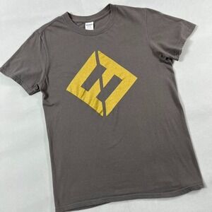 Foo Fighters T Shirt Men Small Gray Concrete and Gold‎ Album Gildan ring spun
